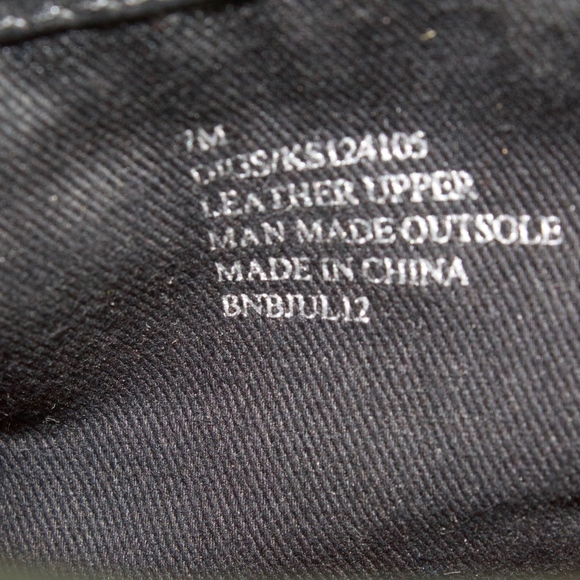 Kensie Black Leather Block Heel Ankle Boots Size 7 - Picture 7 of 8